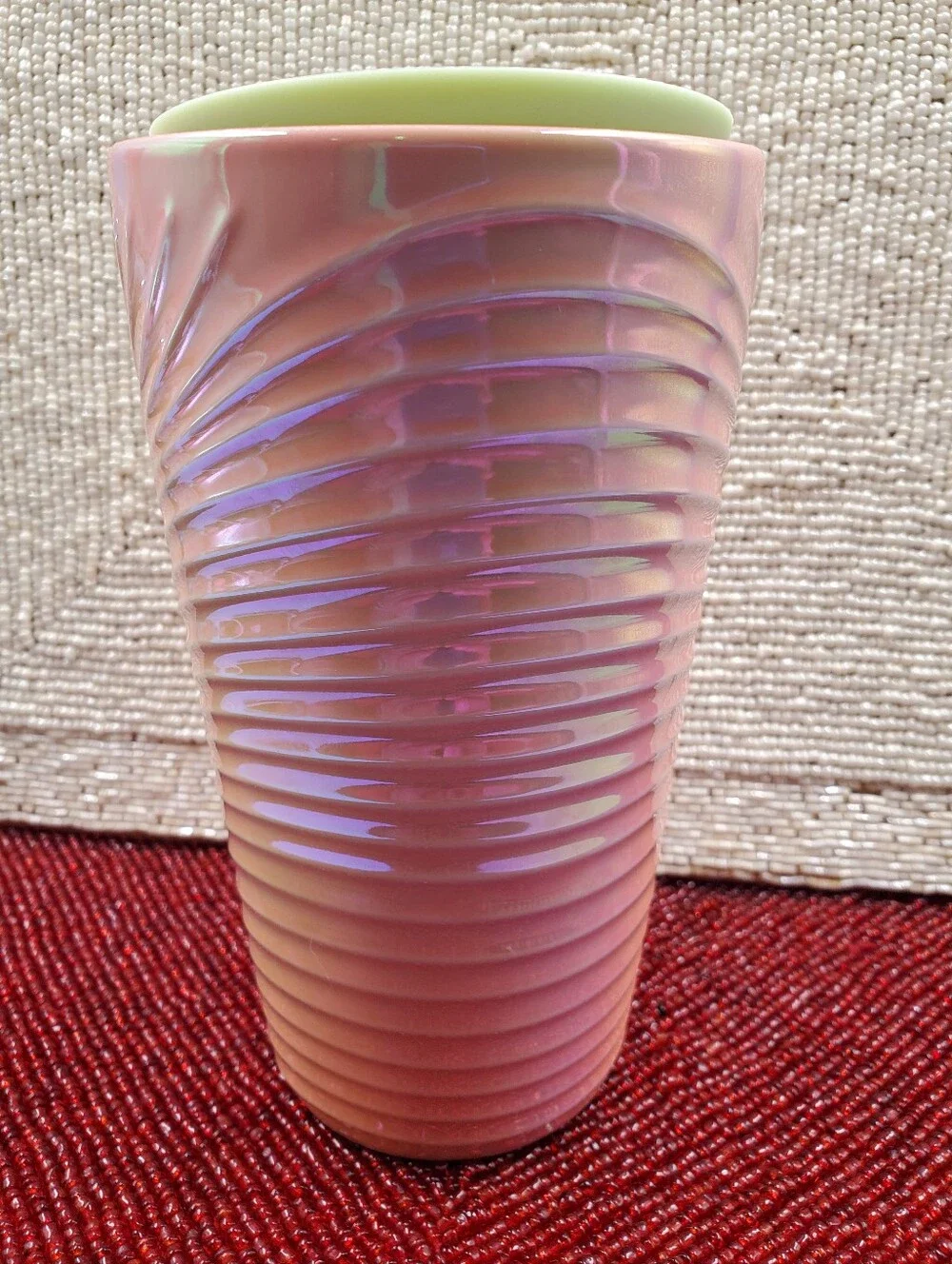 Starbucks Summer 2023 Cotton Candy Pink Luster Ceramic Tumbler (C21)